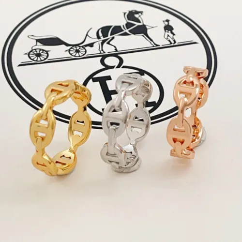 Replica Hermes Rings In Gold #1469707 $27.00 USD for Wholesale
