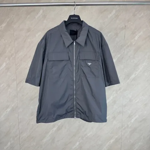 Wholesale Prada Jackets Short Sleeved For Men #1469957 $80.00 USD, Wholesale Quality Replica Prada Jackets