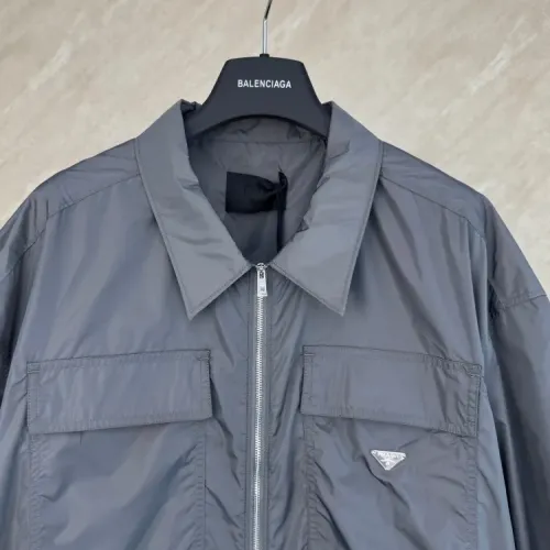 Replica Prada Jackets Short Sleeved For Men #1469957 $80.00 USD for Wholesale