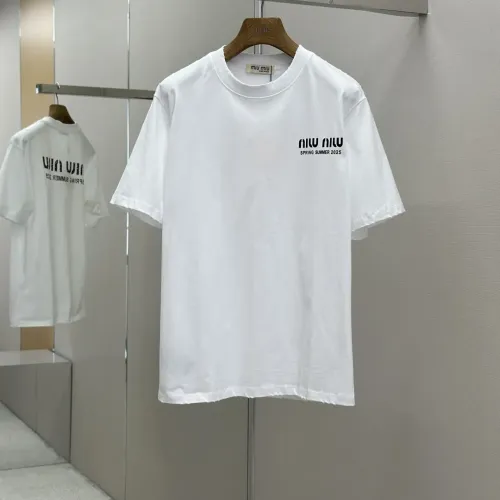 Wholesale MIU MIU T-Shirts Short Sleeved For Men #1469981 $42.00 USD, Wholesale Quality Replica MIU MIU T-Shirts