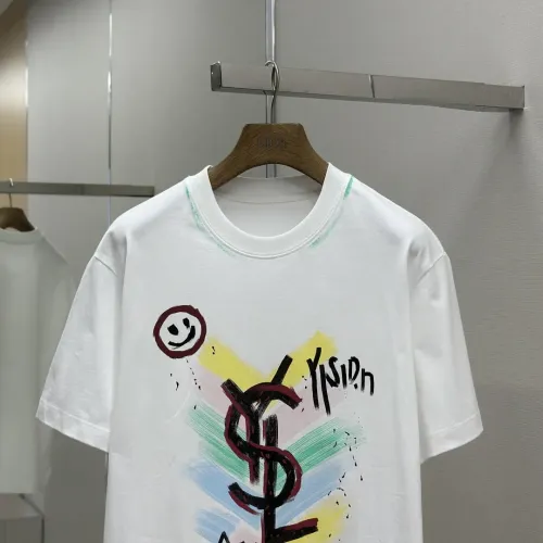 Replica Yves Saint Laurent YSL T-shirts Short Sleeved For Men #1469985 $42.00 USD for Wholesale