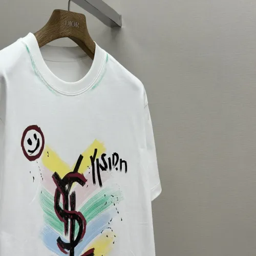 Replica Yves Saint Laurent YSL T-shirts Short Sleeved For Men #1469985 $42.00 USD for Wholesale