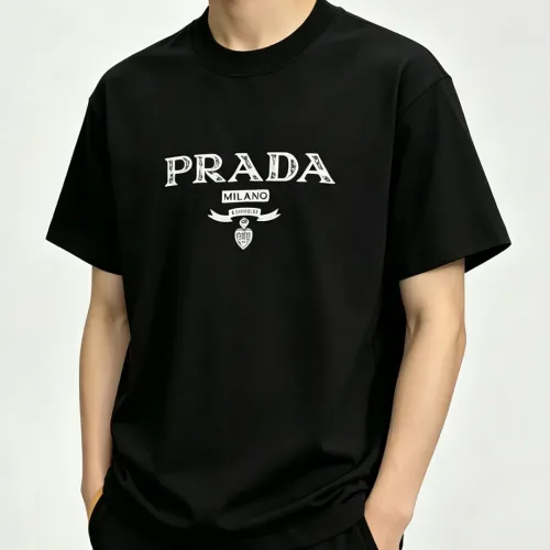 Replica Prada T-Shirts Short Sleeved For Men #1469996 $42.00 USD for Wholesale