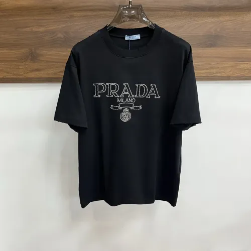 Wholesale Prada T-Shirts Short Sleeved For Men #1470027 $60.00 USD, Wholesale Quality Replica Prada T-Shirts