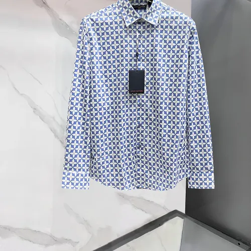 Wholesale Louis Vuitton LV Shirts Long Sleeved For Men #1470072 $85.00 USD, Wholesale Quality Replica Louis Vuitton LV Shirts