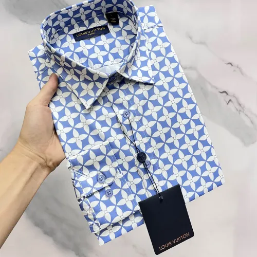 Replica Louis Vuitton LV Shirts Long Sleeved For Men #1470072 $85.00 USD for Wholesale