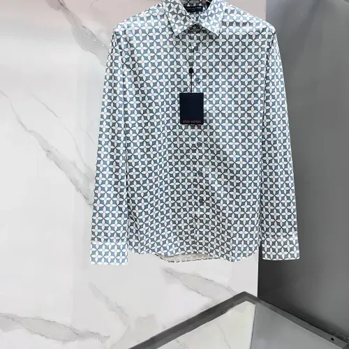 Wholesale Louis Vuitton LV Shirts Long Sleeved For Men #1470073 $85.00 USD, Wholesale Quality Replica Louis Vuitton LV Shirts
