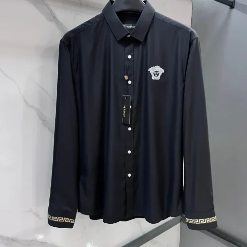 Wholesale Versace Shirts Long Sleeved For Men #1470076 $82.00 USD, Wholesale Quality Replica Versace Shirts