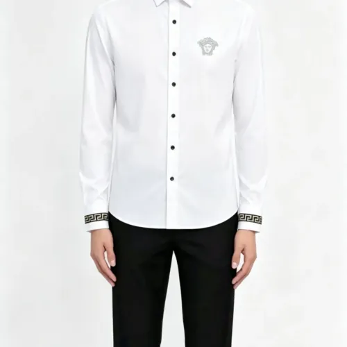 Replica Versace Shirts Long Sleeved For Men #1470078 $82.00 USD for Wholesale