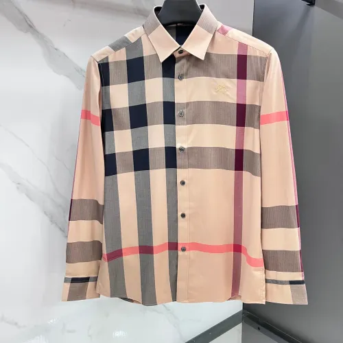 Wholesale Burberry Shirts Long Sleeved For Men #1470084 $85.00 USD, Wholesale Quality Replica Burberry Shirts