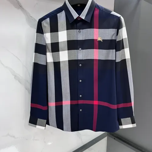 Wholesale Burberry Shirts Long Sleeved For Men #1470085 $85.00 USD, Wholesale Quality Replica Burberry Shirts