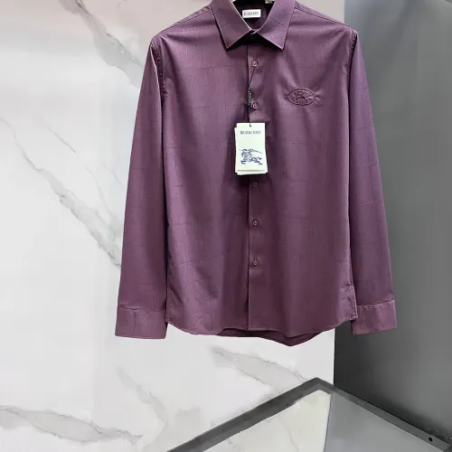 Wholesale Burberry Shirts Long Sleeved For Men #1470090 $85.00 USD, Wholesale Quality Replica Burberry Shirts