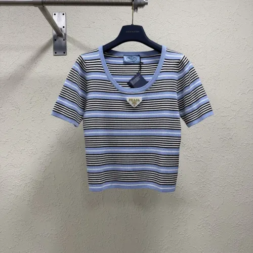 Wholesale Prada T-Shirts Short Sleeved For Women #1470100 $60.00 USD, Wholesale Quality Replica Prada T-Shirts
