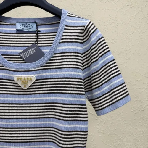 Replica Prada T-Shirts Short Sleeved For Women #1470100 $60.00 USD for Wholesale