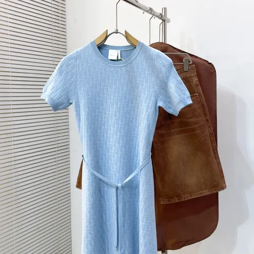 Wholesale Christian Dior Dresses Short Sleeved For Women #1470106 $118.00 USD, Wholesale Quality Replica Christian Dior Dresses
