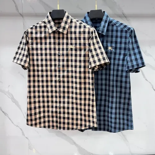 Replica Burberry Shirts Short Sleeved For Men #1470108 $82.00 USD for Wholesale