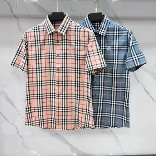Replica Burberry Shirts Short Sleeved For Men #1470110 $82.00 USD for Wholesale