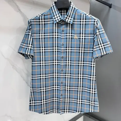 Wholesale Burberry Shirts Short Sleeved For Men #1470111 $82.00 USD, Wholesale Quality Replica Burberry Shirts