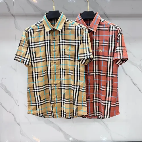 Replica Burberry Shirts Short Sleeved For Men #1470116 $82.00 USD for Wholesale