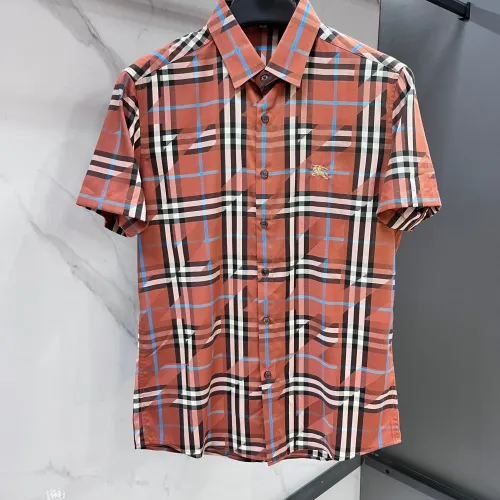 Wholesale Burberry Shirts Short Sleeved For Men #1470117 $82.00 USD, Wholesale Quality Replica Burberry Shirts