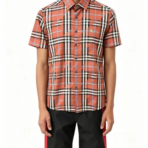 Replica Burberry Shirts Short Sleeved For Men #1470117 $82.00 USD for Wholesale