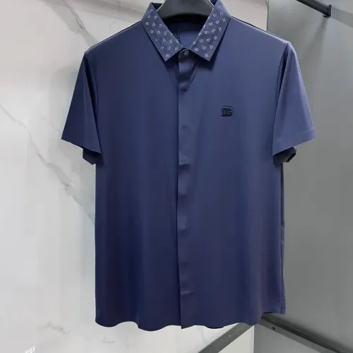 Wholesale Dolce &amp; Gabbana D&amp;G Shirts Short Sleeved For Men #1470121 $76.00 USD, Wholesale Quality Replica Dolce &amp; Gabbana D&amp;G Shirts