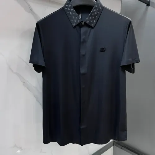 Wholesale Dolce &amp; Gabbana D&amp;G Shirts Short Sleeved For Men #1470122 $76.00 USD, Wholesale Quality Replica Dolce &amp; Gabbana D&amp;G Shirts