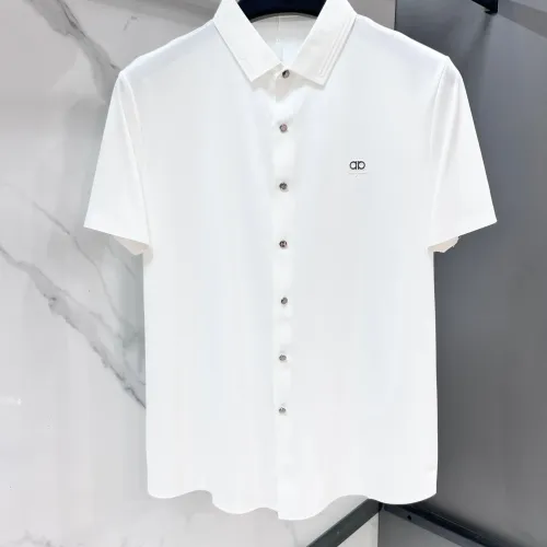 Wholesale Salvatore Ferragamo Shirts Short Sleeved For Men #1470123 $76.00 USD, Wholesale Quality Replica Salvatore Ferragamo Shirts