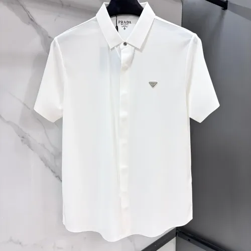 Wholesale Prada Shirts Short Sleeved For Men #1470126 $76.00 USD, Wholesale Quality Replica Prada Shirts