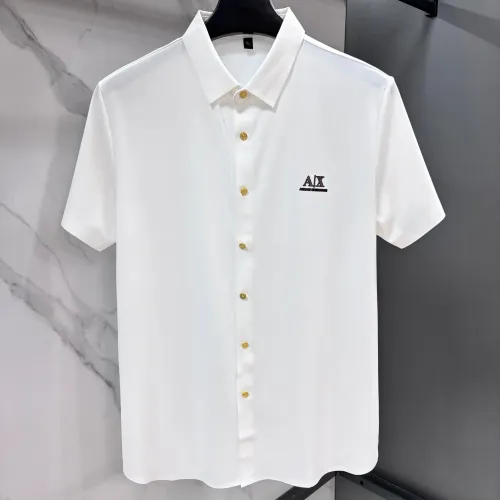 Wholesale Armani Shirts Short Sleeved For Men #1470138 $76.00 USD, Wholesale Quality Replica Armani Shirts