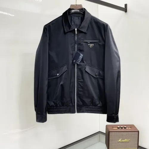 Wholesale Prada Jackets Long Sleeved For Men #1470171 $98.00 USD, Wholesale Quality Replica Prada Jackets