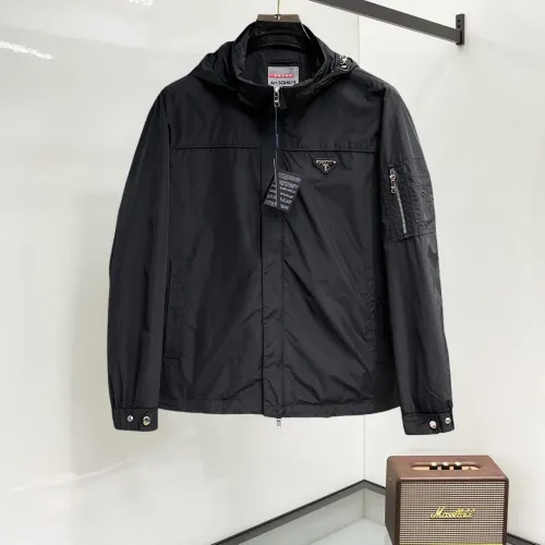 Wholesale Prada Jackets Long Sleeved For Men #1470235 $122.00 USD, Wholesale Quality Replica Prada Jackets