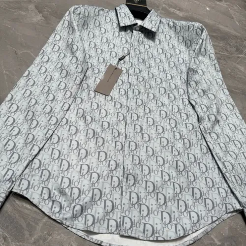 Replica Christian Dior Shirts Long Sleeved For Men #1470243 $64.00 USD for Wholesale