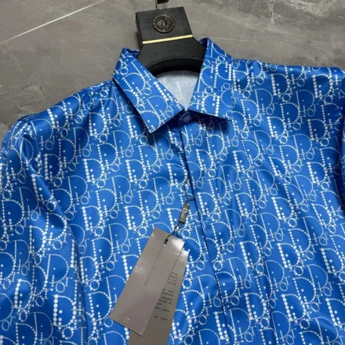 Replica Christian Dior Shirts Long Sleeved For Men #1470244 $64.00 USD for Wholesale