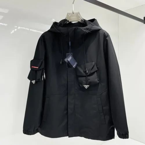 Wholesale Prada Jackets Long Sleeved For Men #1470269 $115.00 USD, Wholesale Quality Replica Prada Jackets
