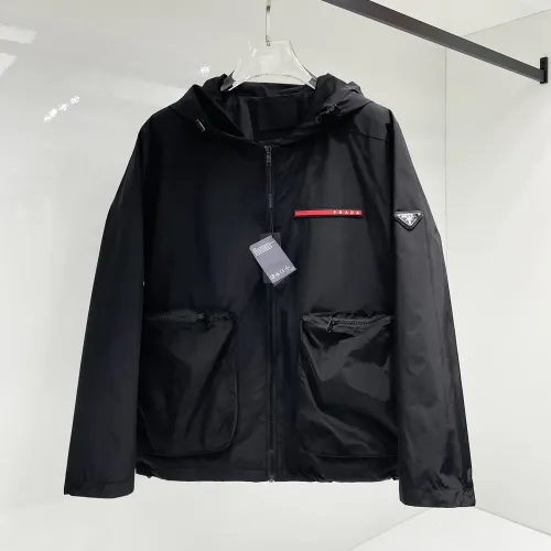 Wholesale Prada Jackets Long Sleeved For Men #1470270 $115.00 USD, Wholesale Quality Replica Prada Jackets