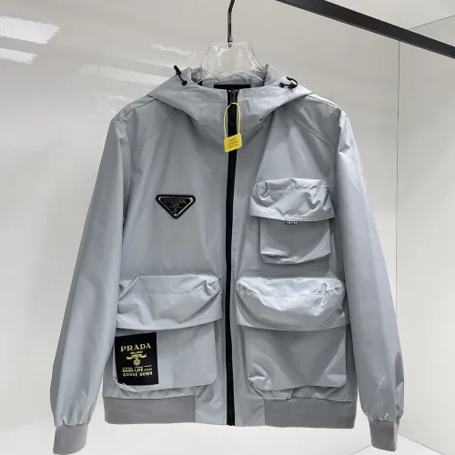 Wholesale Prada Jackets Long Sleeved For Men #1470271 $115.00 USD, Wholesale Quality Replica Prada Jackets