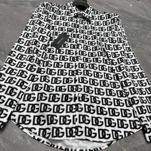 Replica Dolce & Gabbana D&G Shirts Long Sleeved For Men #1470283 $64.00 USD for Wholesale