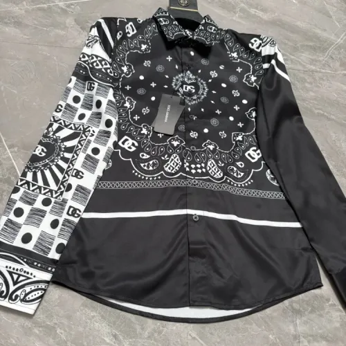 Replica Dolce & Gabbana D&G Shirts Long Sleeved For Men #1470287 $64.00 USD for Wholesale