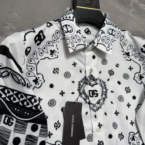 Replica Dolce & Gabbana D&G Shirts Long Sleeved For Men #1470288 $64.00 USD for Wholesale