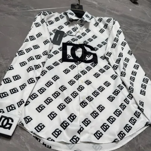 Replica Dolce & Gabbana D&G Shirts Long Sleeved For Men #1470292 $64.00 USD for Wholesale