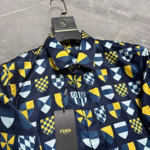 Replica Fendi Shirts Long Sleeved For Men #1470293 $64.00 USD for Wholesale