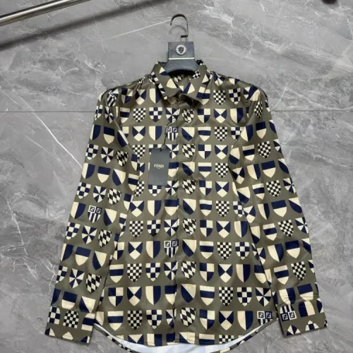 Wholesale Fendi Shirts Long Sleeved For Men #1470294 $64.00 USD, Wholesale Quality Replica Fendi Shirts