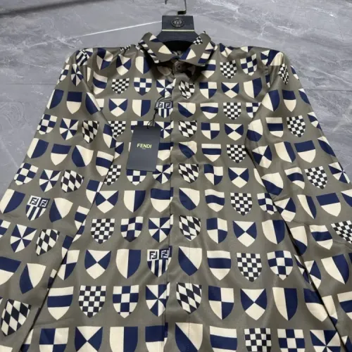 Replica Fendi Shirts Long Sleeved For Men #1470294 $64.00 USD for Wholesale