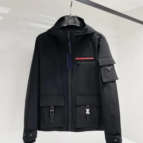 Wholesale Prada Jackets Long Sleeved For Men #1470296 $102.00 USD, Wholesale Quality Replica Prada Jackets