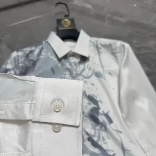Replica Hermes Shirts Long Sleeved For Men #1470298 $64.00 USD for Wholesale