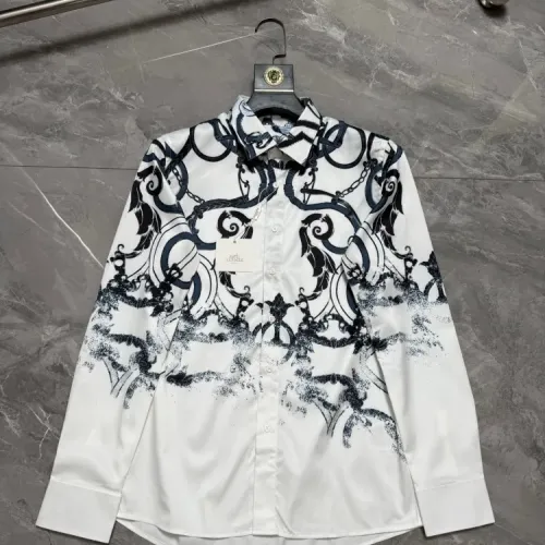 Wholesale Hermes Shirts Long Sleeved For Men #1470300 $64.00 USD, Wholesale Quality Replica Hermes Shirts