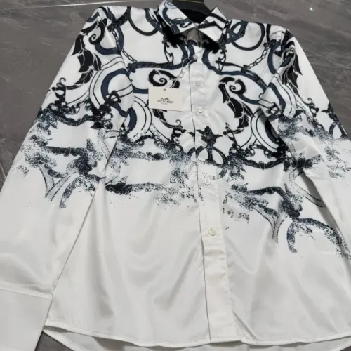 Replica Hermes Shirts Long Sleeved For Men #1470300 $64.00 USD for Wholesale