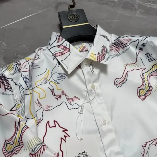 Replica Hermes Shirts Long Sleeved For Men #1470301 $64.00 USD for Wholesale