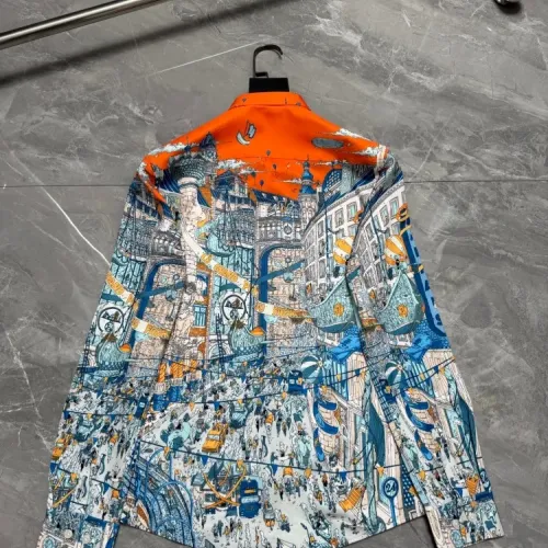 Replica Hermes Shirts Long Sleeved For Men #1470302 $64.00 USD for Wholesale